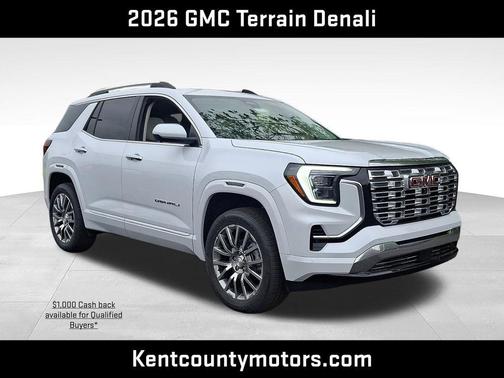 Glacier White Tricoat 2026 GMC Terrain Denali