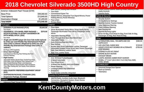 2018 Chevrolet Silverado 3500 High Country