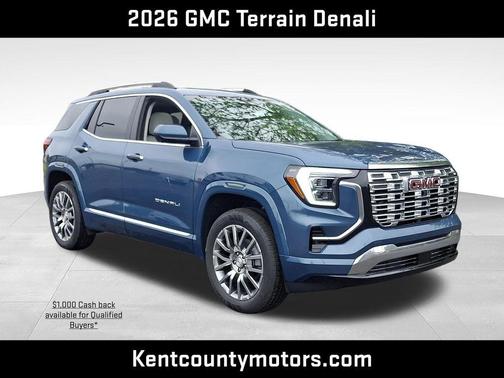 Downpour Metallic 2026 GMC Terrain Denali