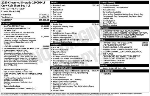 2020 Chevrolet Silverado 2500 LT