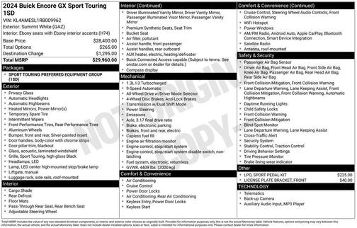2024 Buick Encore GX Sport Touring