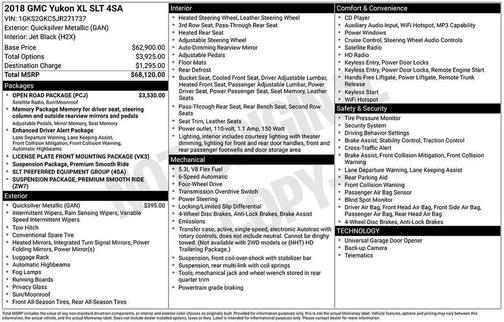 2018 GMC Yukon XL SLT