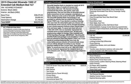 2015 Chevrolet Silverado 1500 LT