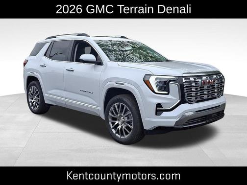 Glacier White Tricoat 2026 GMC Terrain Denali
