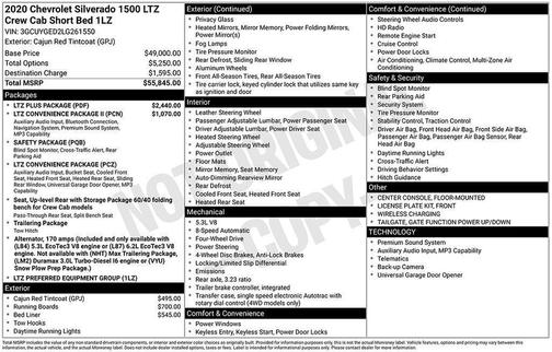 2020 Chevrolet Silverado 1500 LTZ