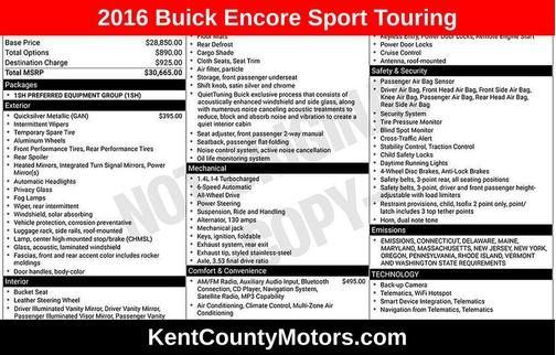 2016 Buick Encore Sport Touring