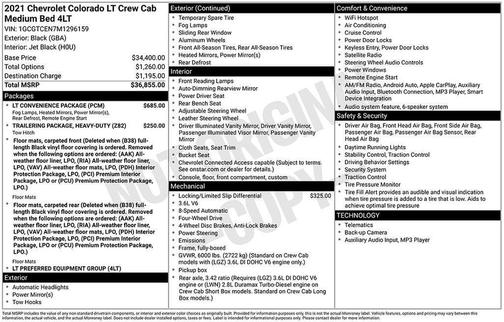 2021 Chevrolet Colorado LT