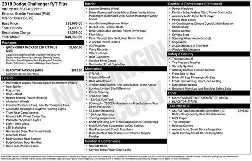 2018 Dodge Challenger R/T