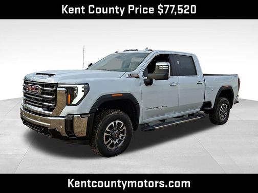 Glacier White Tricoat 2026 GMC Sierra 2500 SLT
