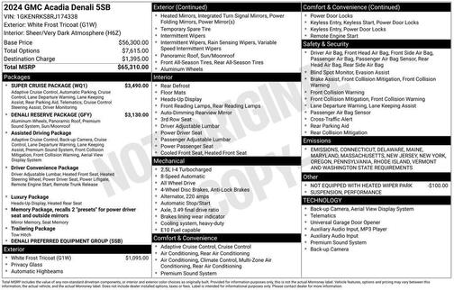 2024 GMC Acadia Denali