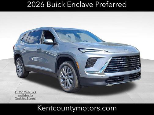 moonstone gray metallic 2026 Buick Enclave Preferred