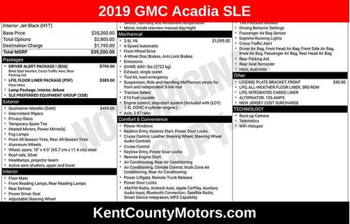 Quicksilver Metallic 2019 GMC Acadia SLE-2