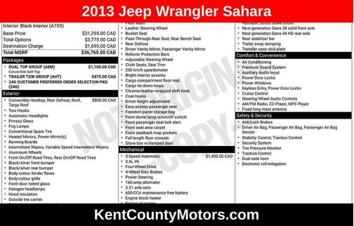 2013 Jeep Wrangler Sahara