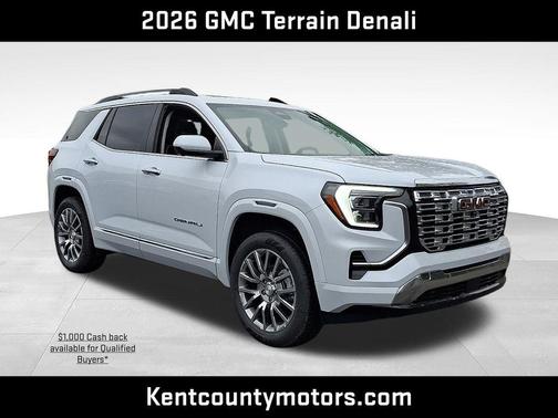 Glacier White Tricoat 2026 GMC Terrain Denali