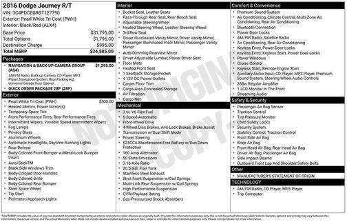 2016 Dodge Journey R/T