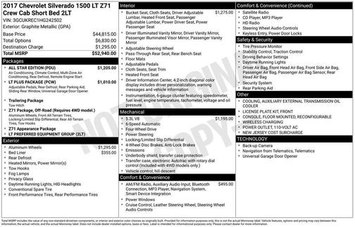 2017 Chevrolet Silverado 1500 2LT