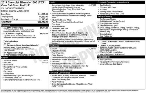 2017 Chevrolet Silverado 1500 2LT