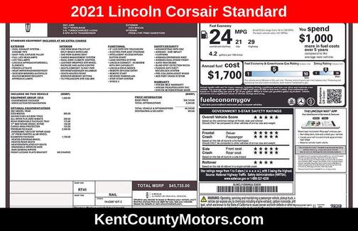 2021 Lincoln Corsair Standard