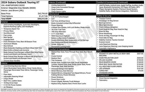 2024 Subaru Outback Touring XT