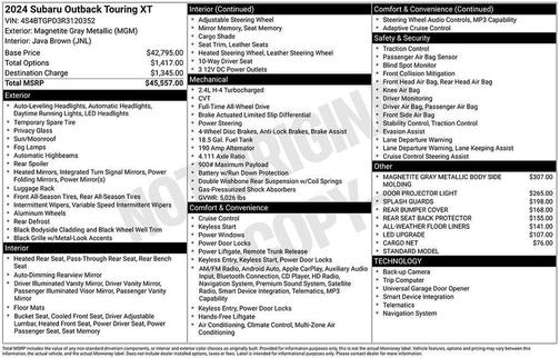 2024 Subaru Outback Touring XT