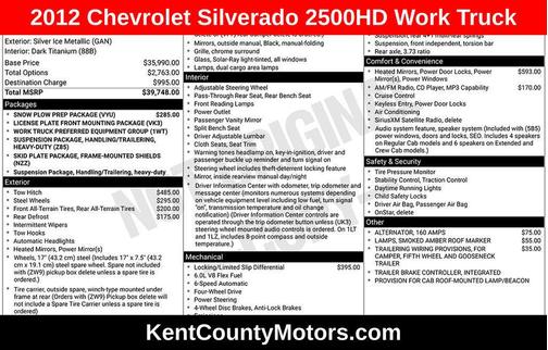 2012 Chevrolet Silverado 2500 Work Truck