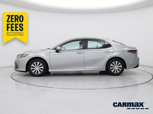 Silver 2021 Toyota Camry Hybrid LE