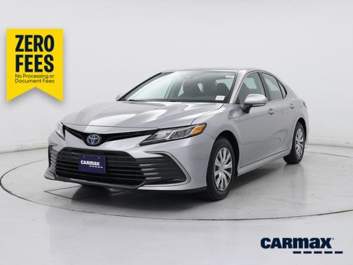 Silver 2021 Toyota Camry Hybrid LE