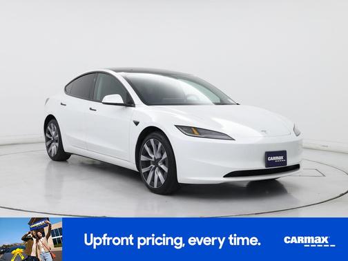 White 2025 Tesla Model 3 Long Range
