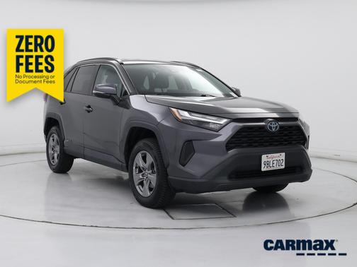 Gray 2022 Toyota RAV4 Hybrid XLE