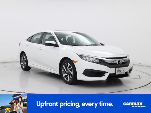 White 2016 Honda Civic EX