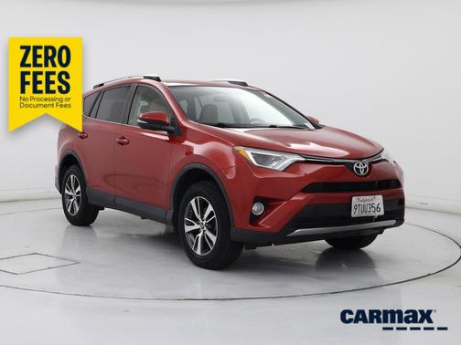Red 2016 Toyota RAV4 XLE