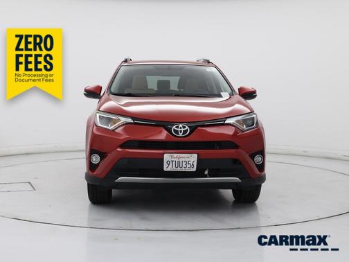 Red 2016 Toyota RAV4 XLE