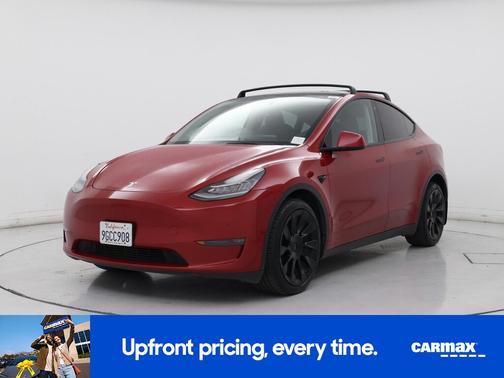 Red 2023 Tesla Model Y Long Range