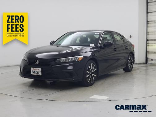 Black 2022 Honda Civic EX