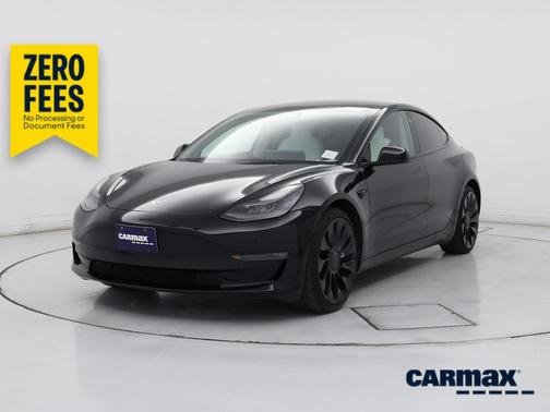 Black 2022 Tesla Model 3 Performance