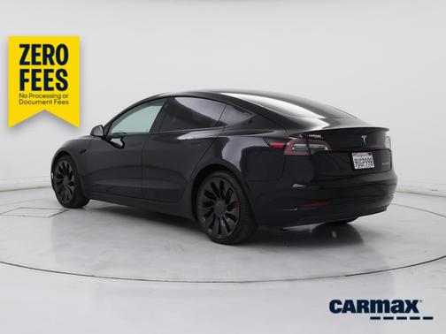 Black 2022 Tesla Model 3 Performance