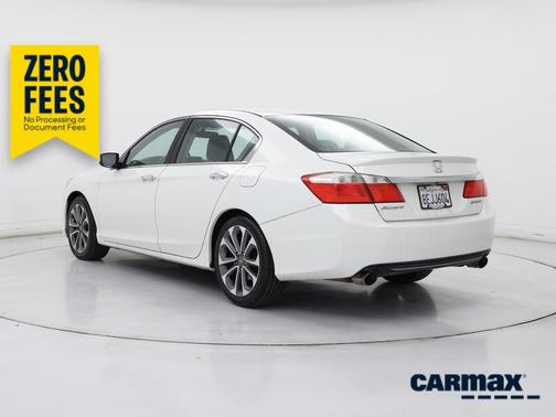White 2015 Honda Accord Sport