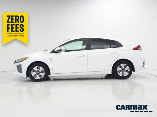 White 2017 Hyundai IONIQ Hybrid Blue