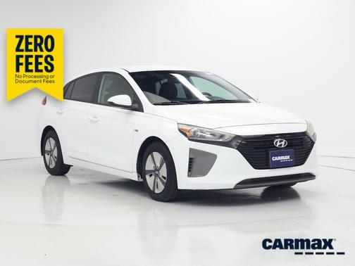 White 2017 Hyundai IONIQ Hybrid Blue