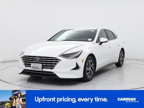 White 2023 Hyundai SONATA Hybrid Blue