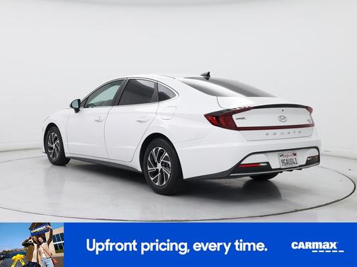 White 2023 Hyundai SONATA Hybrid Blue