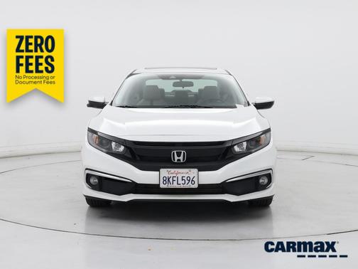 White 2019 Honda Civic EX