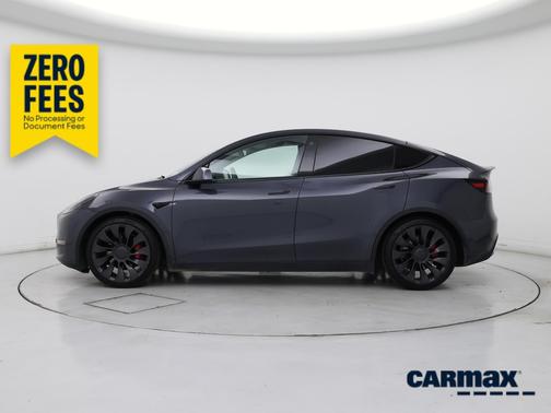 Gray 2021 Tesla Model Y Performance