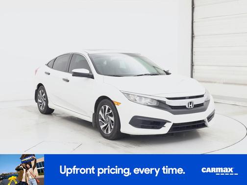 White 2018 Honda Civic EX