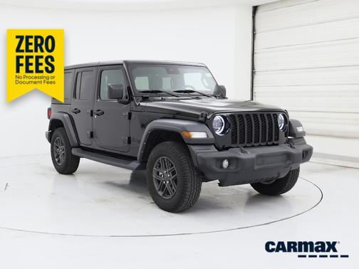 Black 2024 Jeep Wrangler Sport S