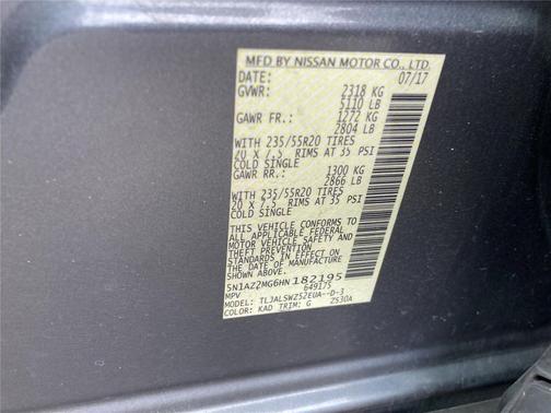 2017 Nissan Murano Platinum