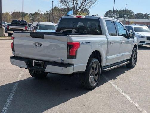 White Metallic 2025 Ford F-150 Lightning Flash