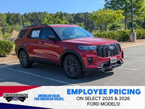 Rapid Red Metallic Tinted Clearcoat 2026 Ford Explorer ST