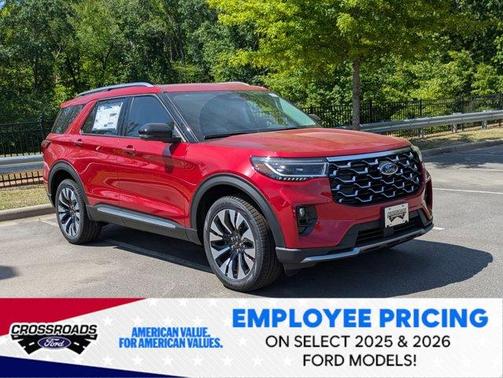 Rapid Red Metallic Tinted Clearcoat 2026 Ford Explorer Platinum