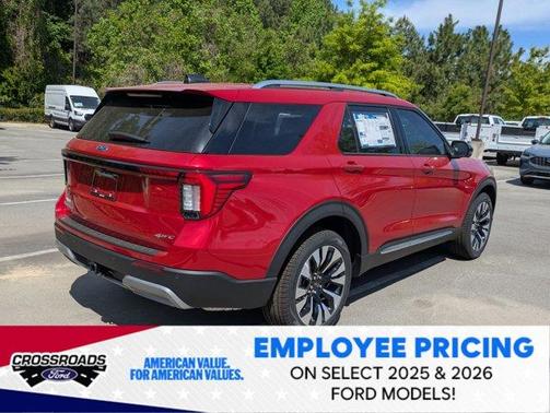 Rapid Red Metallic Tinted Clearcoat 2026 Ford Explorer Platinum